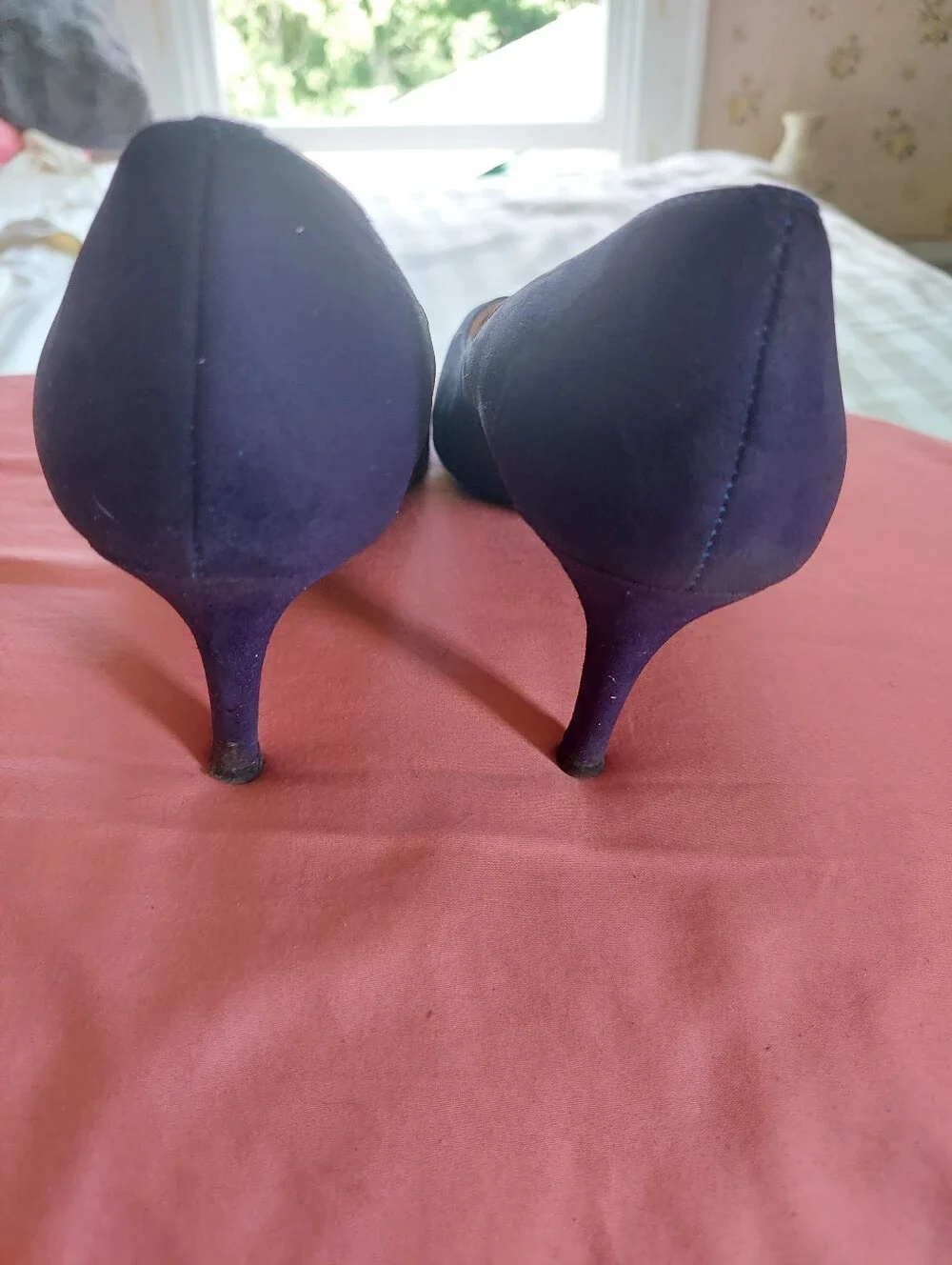 Banana Republic Hello Sole Mate Blue Suede Heels